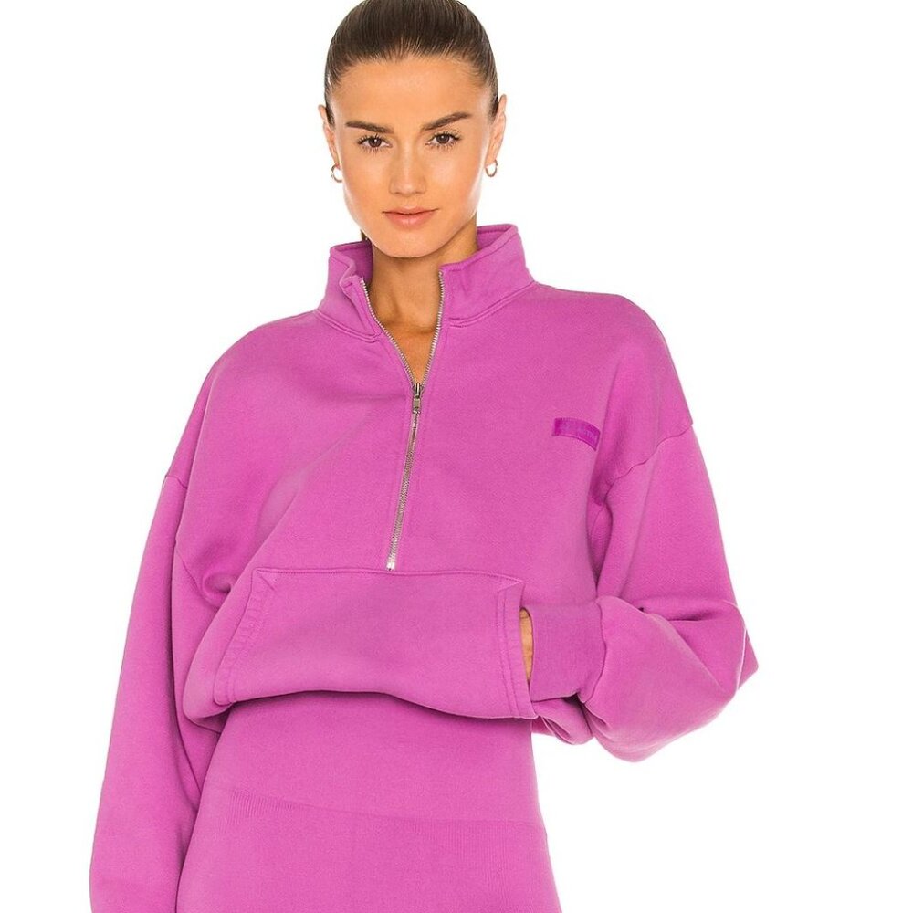 Set Active x Revolve Pink Half Zip Sweatshirt - Size M